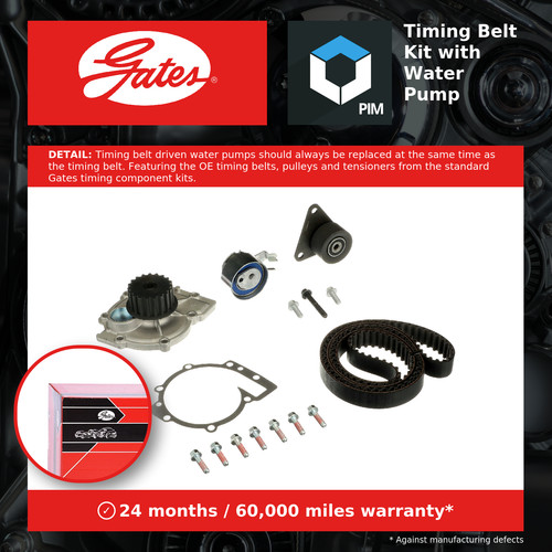 Timing belt water - water, kit