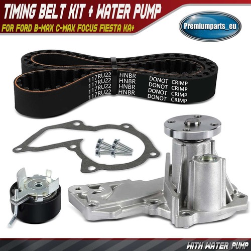 Timing belt kit water pump - belt, for
