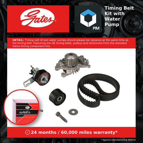 Timing belt water pump kit - timing,