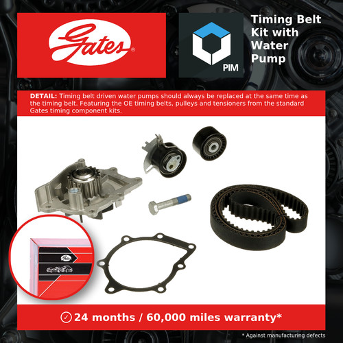 Timing belt water - water, kit
